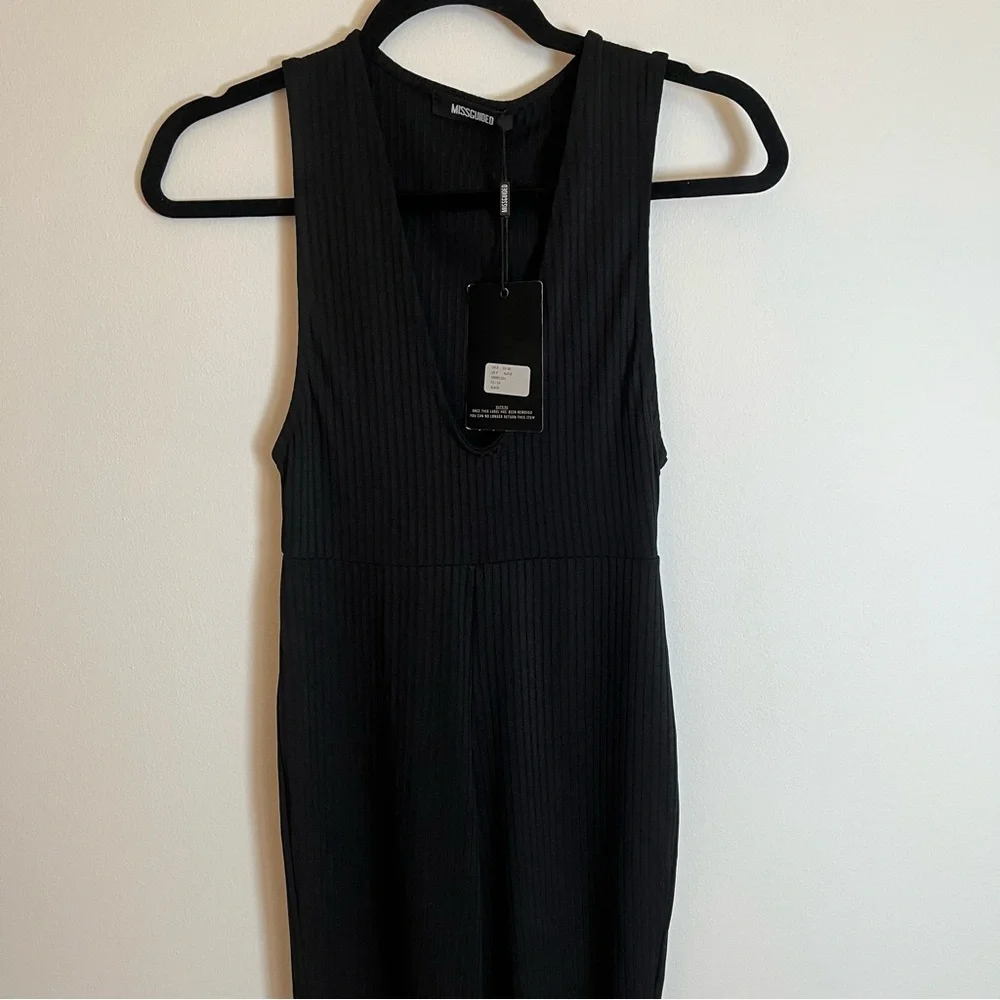 Missguided Jumpsuit Black Size 4 NWOT 004